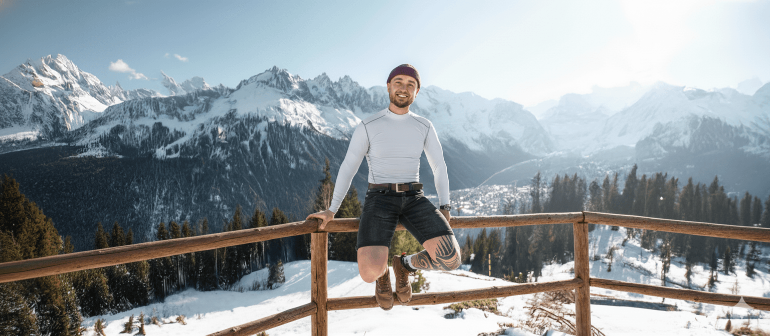 Maurice in den Bergen